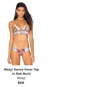 Maaji Dance Fever Top in Red Multi